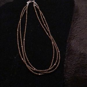 Bronze Sterling Silver Necklace